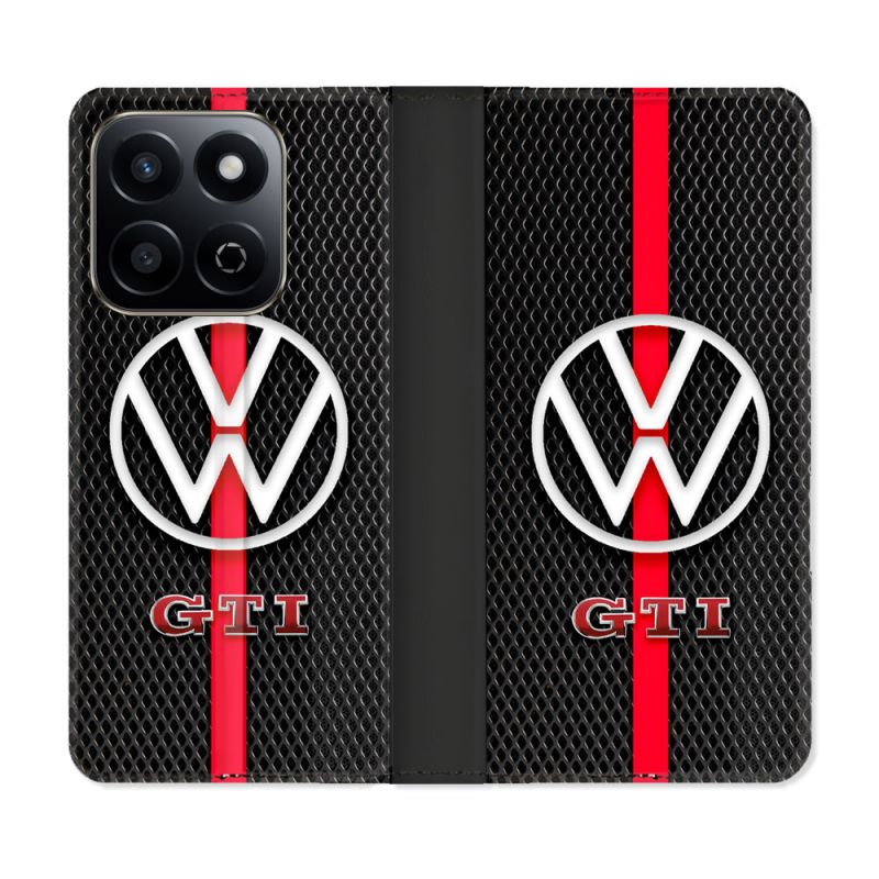 Housse cuir portefeuille Pour Honor 200 Smart 5G Volkwagen Line