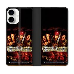 Housse cuir portefeuille Pour Iphone 17 Pirate Des Caraibes