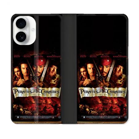 Housse cuir portefeuille Pour Iphone 17 Pirate Des Caraibes