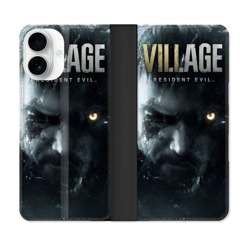 Housse cuir portefeuille Pour Iphone 17 Resident Evil