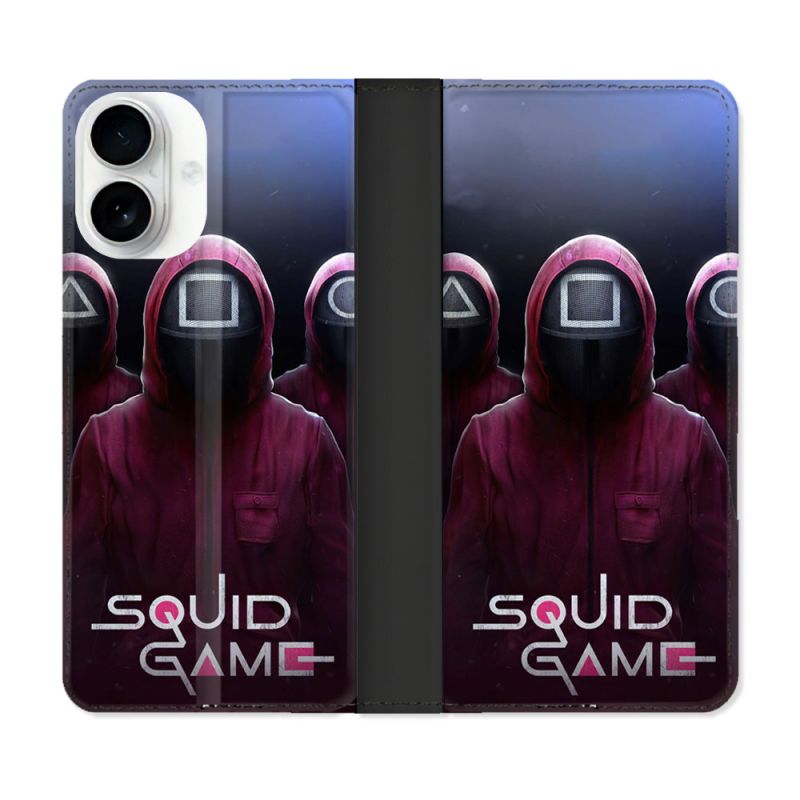 Housse cuir portefeuille Pour Iphone 17 Squid Game