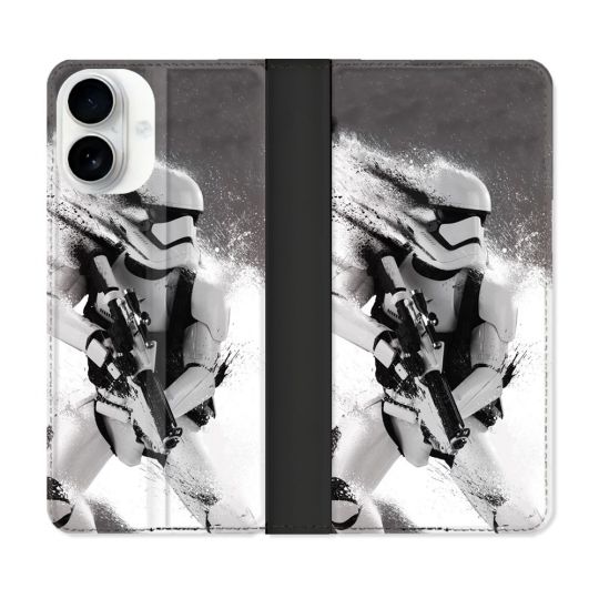 Housse cuir portefeuille Pour Iphone 17 Star Wars - Trooper