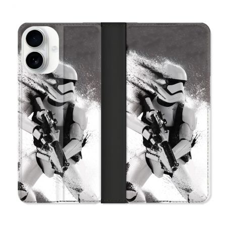 Housse cuir portefeuille Pour Iphone 17 Star Wars - Trooper