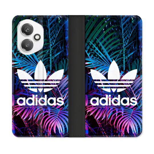 Housse cuir portefeuille Pour Honor 400 5G Adidas Palmier