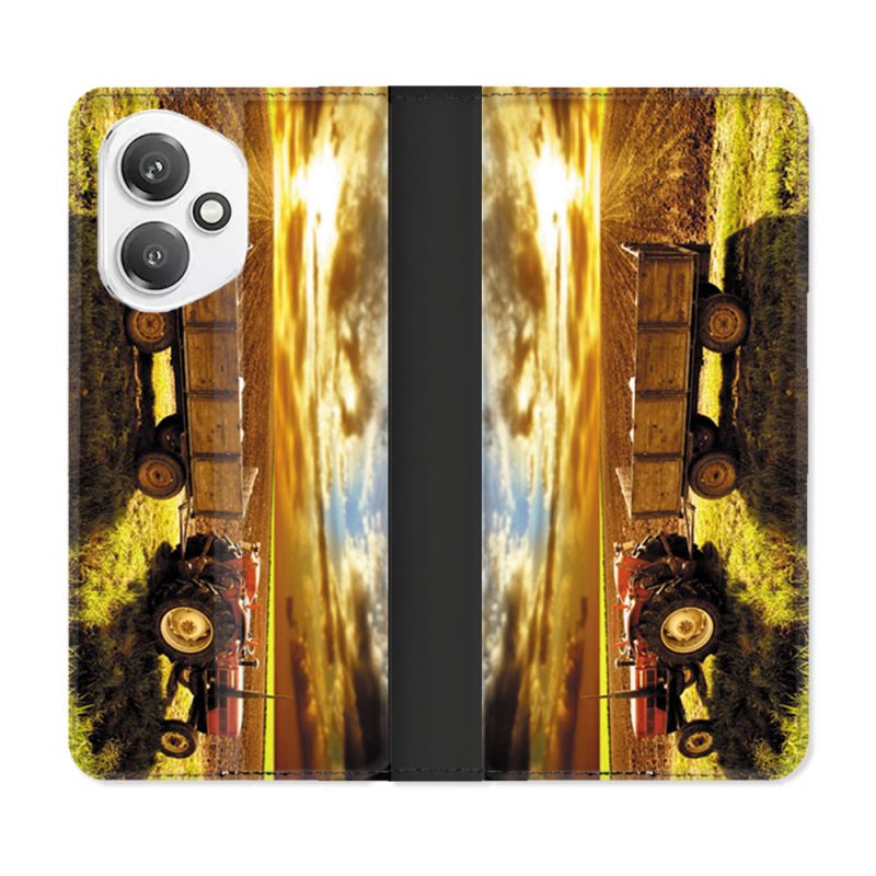Housse cuir portefeuille Pour Honor 400 5G Agriculture Tracteur Color