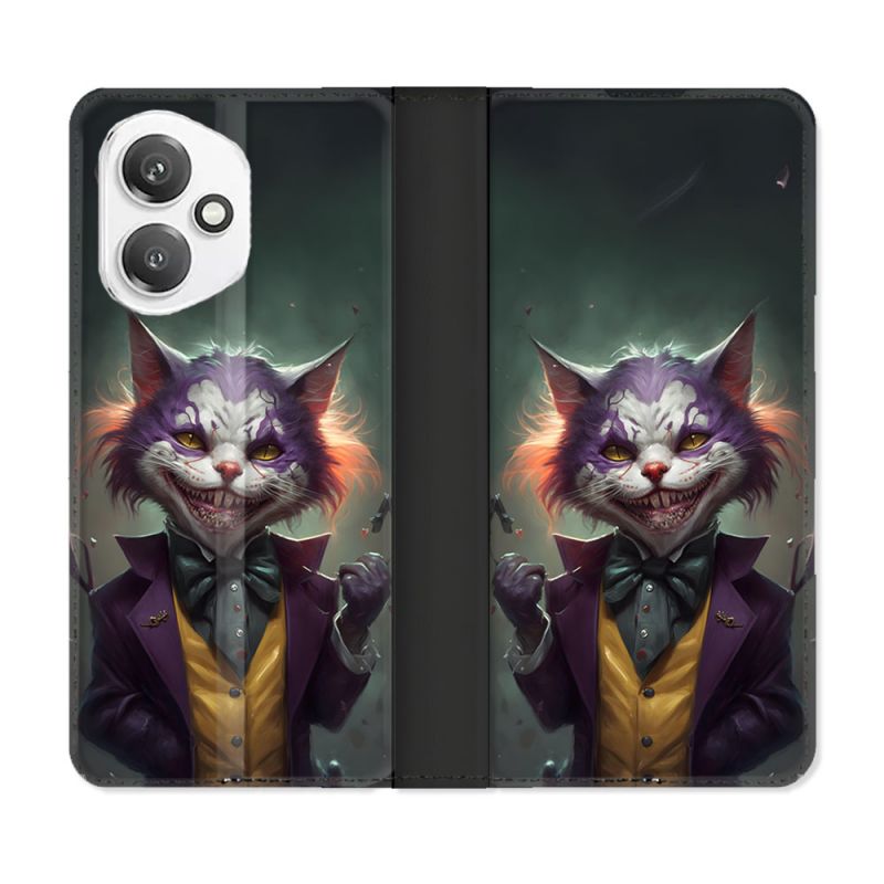 Housse cuir portefeuille Pour Honor 400 5G Animal Chat Joker