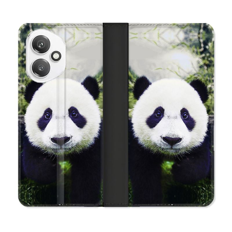 Housse cuir portefeuille Pour Honor 400 5G Animal Panda Color