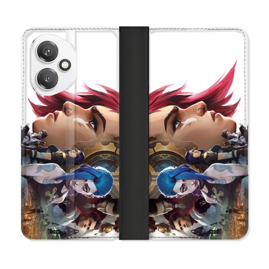 Housse cuir portefeuille Pour Honor 400 5G Arcane Jinx Sœur