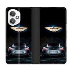 Housse cuir portefeuille Pour Honor 400 5G Aston Martin