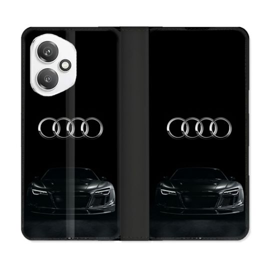 Housse cuir portefeuille Pour Honor 400 5G Audi