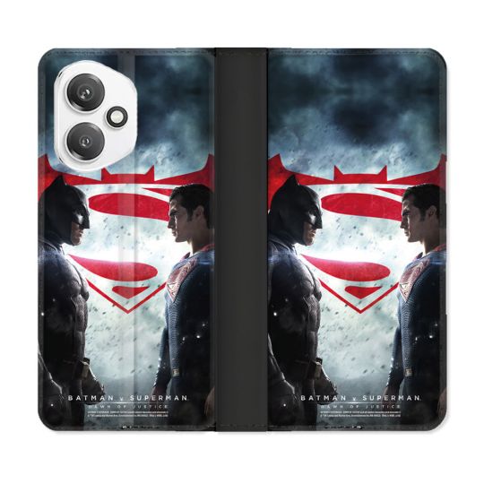 Housse cuir portefeuille Pour Honor 400 5G Batman VS Superman