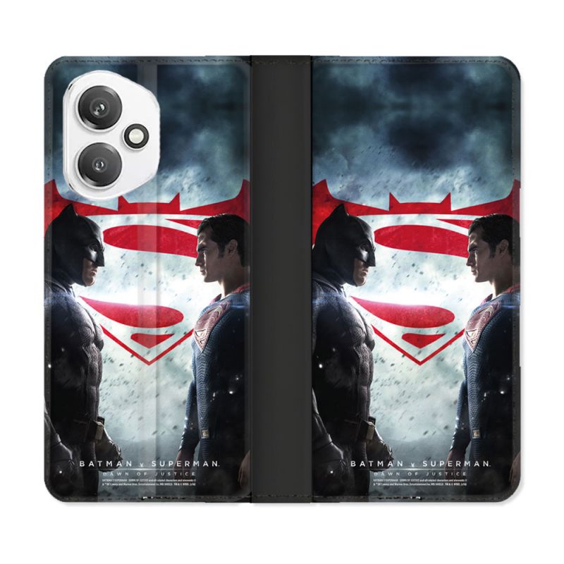 Housse cuir portefeuille Pour Honor 400 5G Batman VS Superman