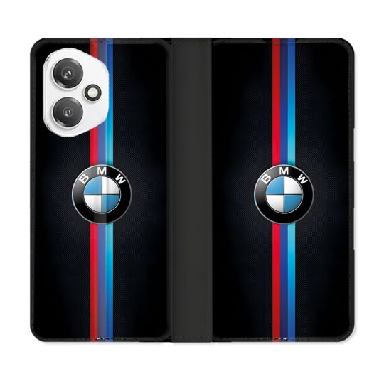 Housse cuir portefeuille Pour Honor 400 5G BMW Logo