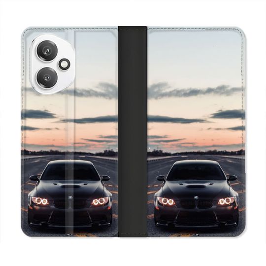 Housse cuir portefeuille Pour Honor 400 5G BMW Serie