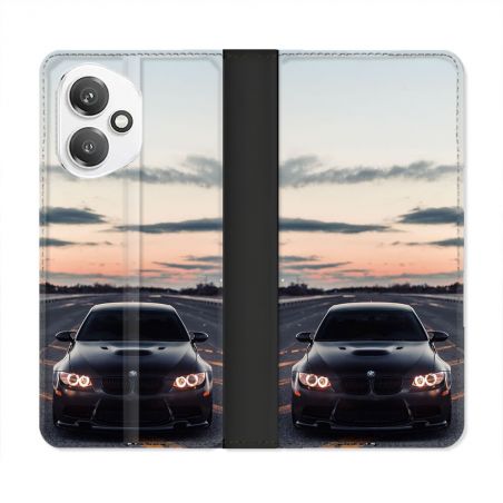 Housse cuir portefeuille Pour Honor 400 5G BMW Serie