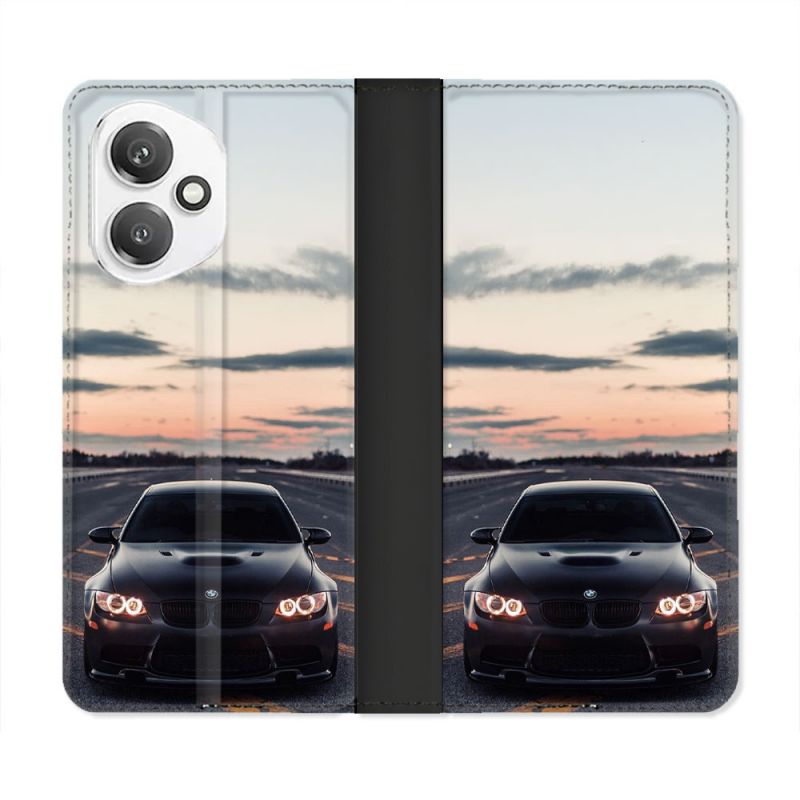 Housse cuir portefeuille Pour Honor 400 5G BMW Serie
