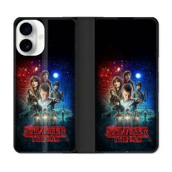 Housse cuir portefeuille Pour Iphone 17 Stranger Things Affiche 1
