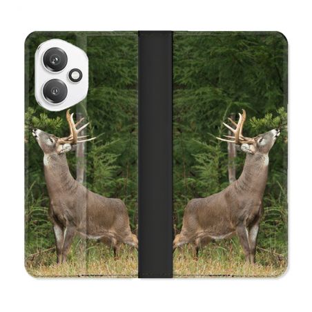 Housse cuir portefeuille Pour Honor 400 5G Chasse Cerf