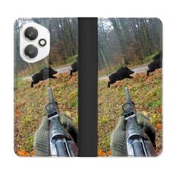 Housse cuir portefeuille Pour Honor 400 5G Chasse Vision Tir