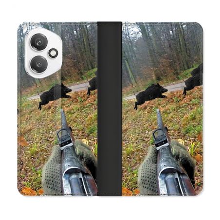 Housse cuir portefeuille Pour Honor 400 5G Chasse Vision Tir