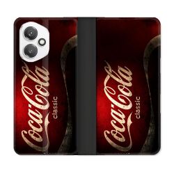 Housse cuir portefeuille Pour Honor 400 5G Coca Cola Classique