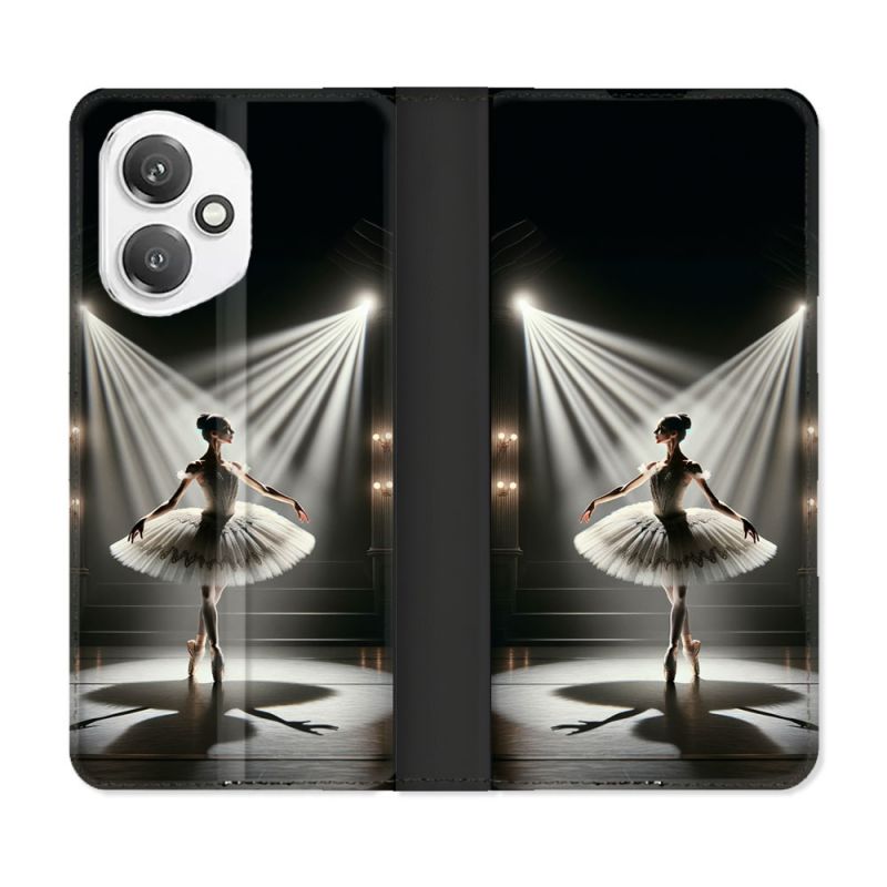 Housse cuir portefeuille Pour Honor 400 5G Danseuse Lumière