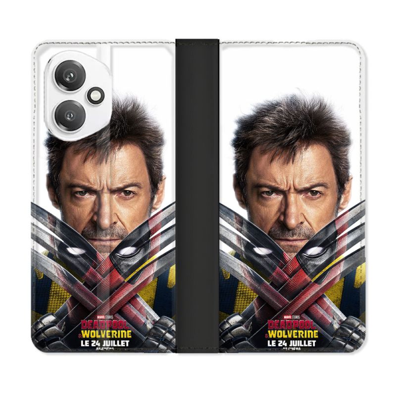 Housse cuir portefeuille Pour Honor 400 5G Deadpool Affiche