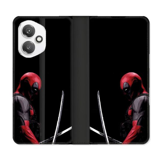 Housse cuir portefeuille Pour Honor 400 5G Deadpool Epee