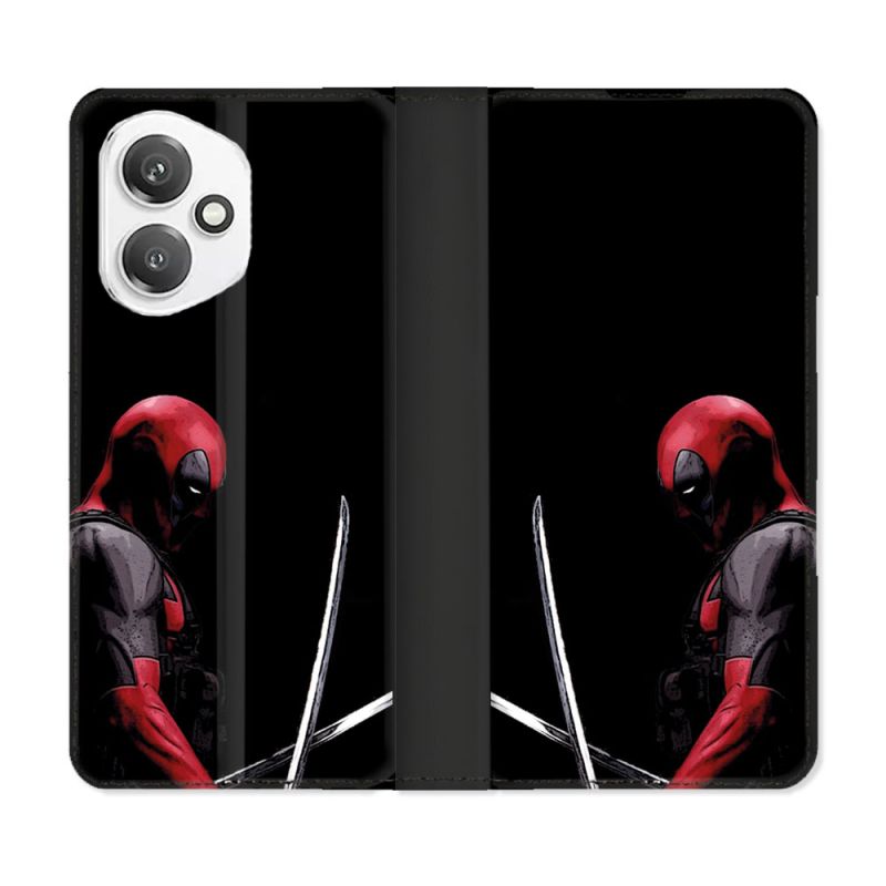 Housse cuir portefeuille Pour Honor 400 5G Deadpool Epee
