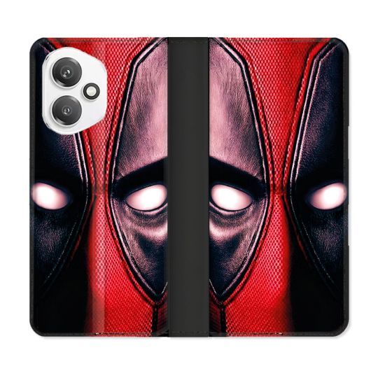 Housse cuir portefeuille Pour Honor 400 5G Deadpool Yeux