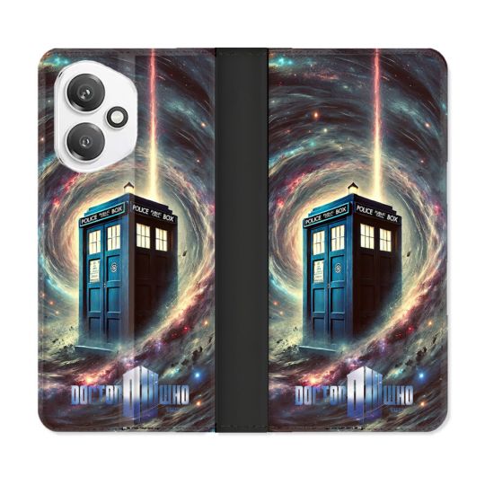 Housse cuir portefeuille Pour Honor 400 5G Dr Who Tardis Univers