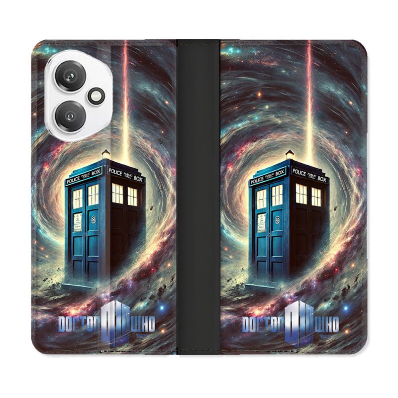 Housse cuir portefeuille Pour Honor 400 5G Dr Who Tardis Univers