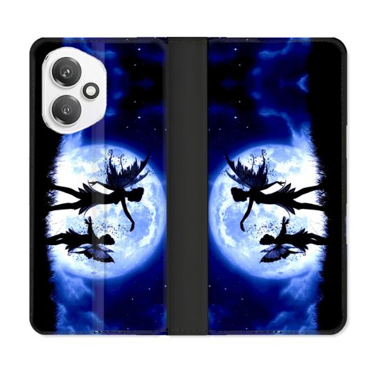 Housse cuir portefeuille Pour Honor 400 5G Fantastique Fee Lune