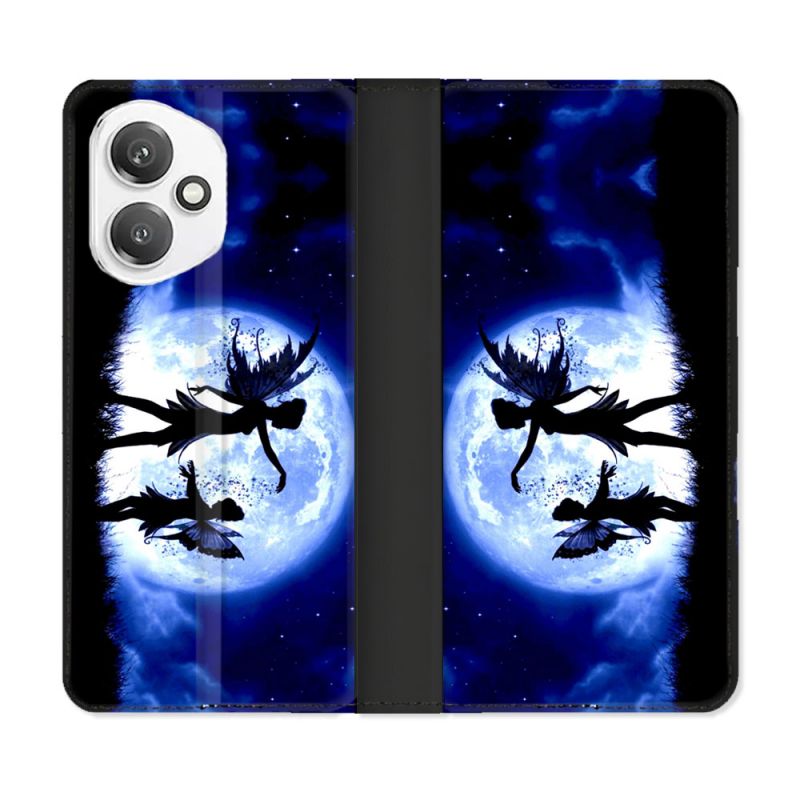 Housse cuir portefeuille Pour Honor 400 5G Fantastique Fee Lune