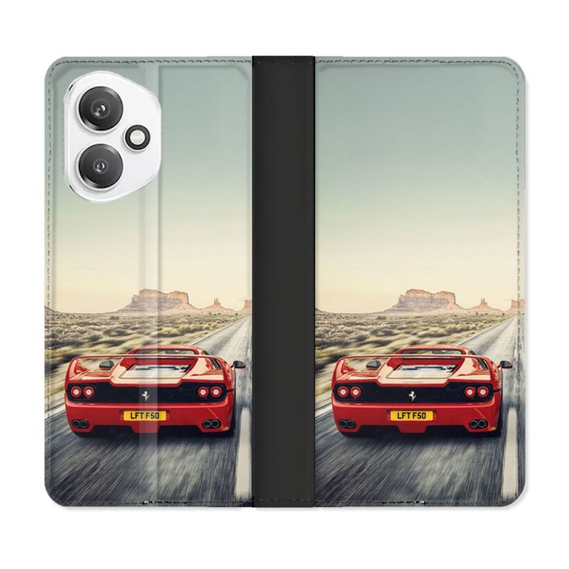 Housse cuir portefeuille Pour Honor 400 5G Ferrari F50