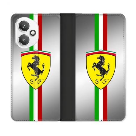 Housse cuir portefeuille Pour Honor 400 5G Ferrari Ligne