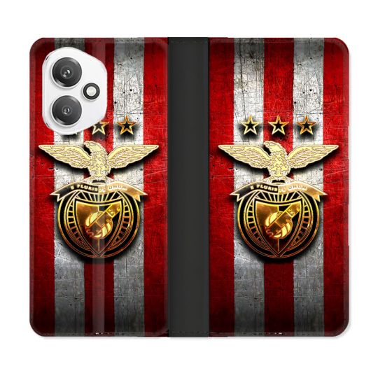 Housse cuir portefeuille Pour Honor 400 5G Foot Benfica
