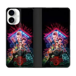 Housse cuir portefeuille Pour Iphone 17 Stranger Things Affiche 3