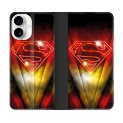 Housse cuir portefeuille Pour Iphone 17 Superman Logo