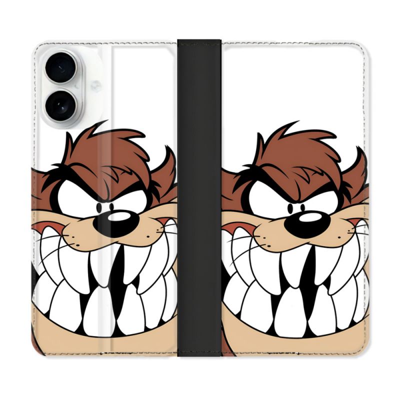 Housse cuir portefeuille Pour Iphone 17 Taz