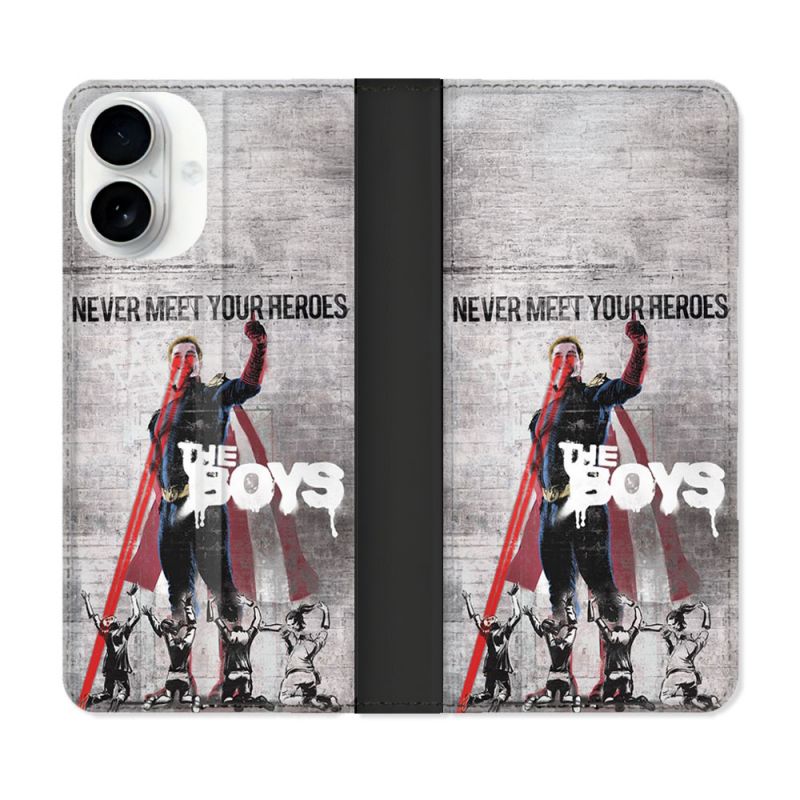 Housse cuir portefeuille Pour Iphone 17 The Boys Affiche