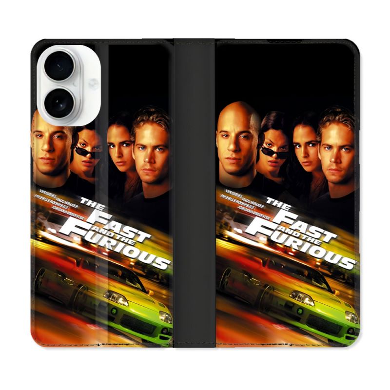 Housse cuir portefeuille Pour Iphone 17 The Fast And Furious