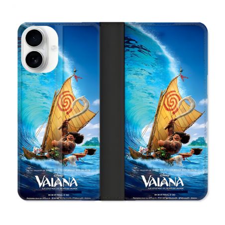 Housse cuir portefeuille Pour Iphone 17 Vaiana