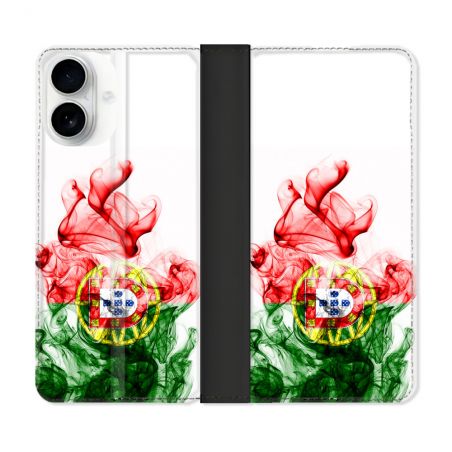 Housse cuir portefeuille Pour Iphone 17 Voyage Portugal Flamme