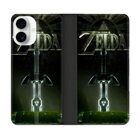 Housse cuir portefeuille Pour Iphone 17 Zelda