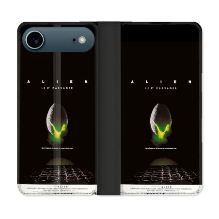 Housse cuir portefeuille Pour Iphone 17 Air Alien Affiche