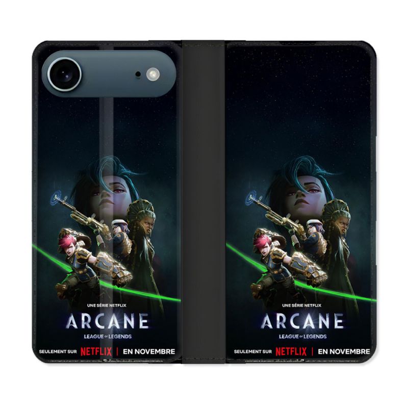Housse cuir portefeuille Pour Iphone 17 Air Arcane Affiche