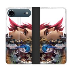 Housse cuir portefeuille Pour Iphone 17 Air Arcane Jinx Sœur