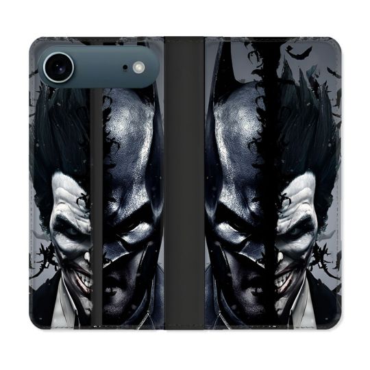 Housse cuir portefeuille Pour Iphone 17 Air Batman Joker