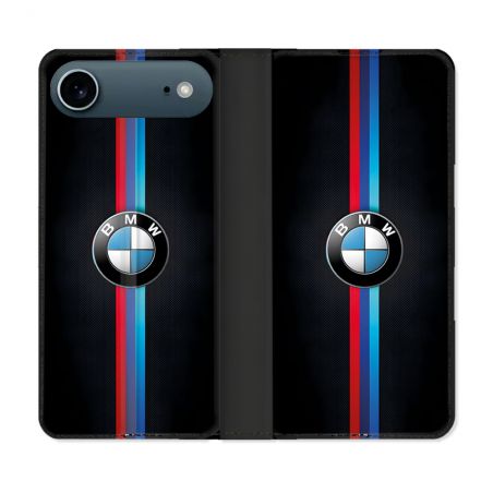 Housse cuir portefeuille Pour Iphone 17 Air BMW Logo